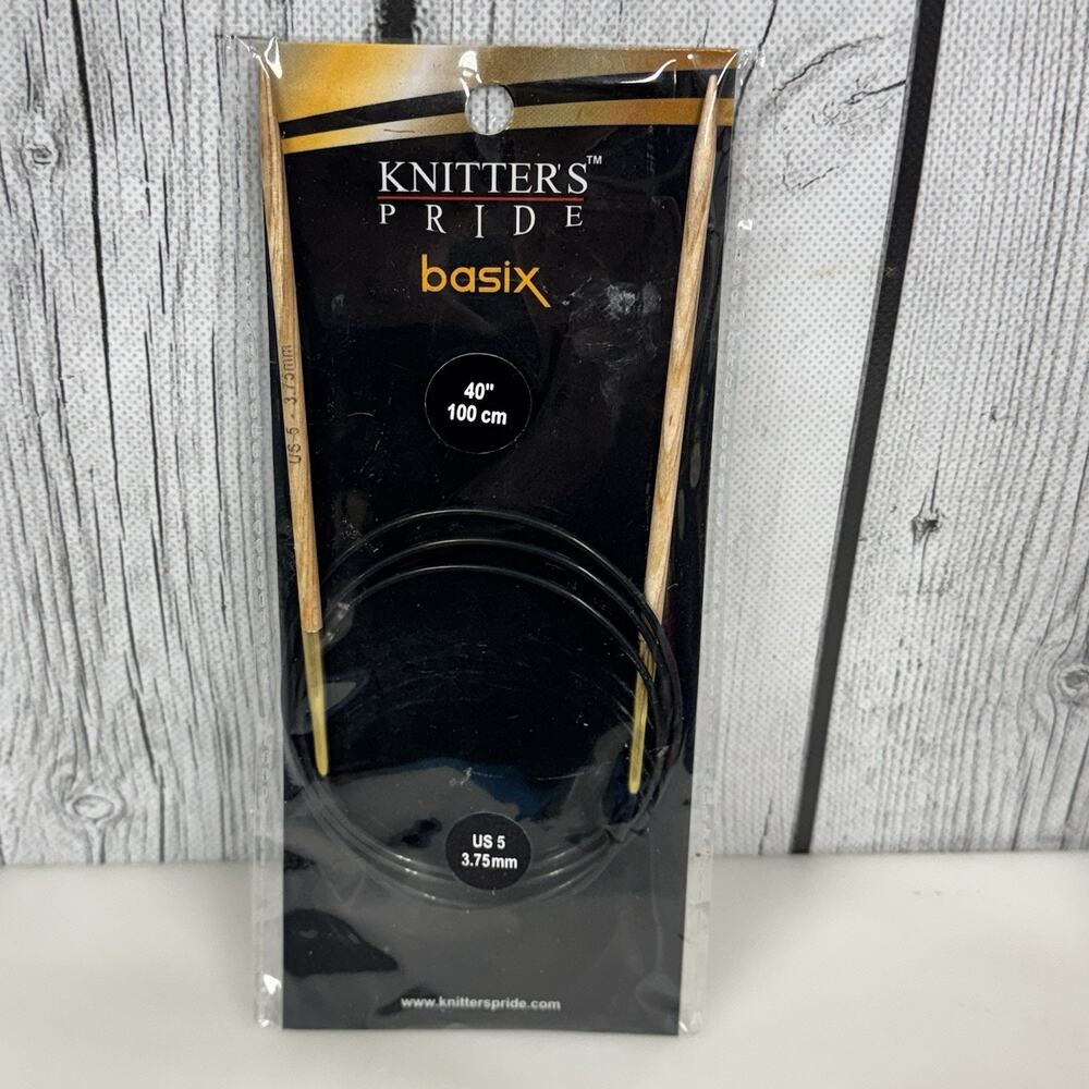 Knitters Pride Basix Jumbo Birch Needles US 5 40” 3.75mm